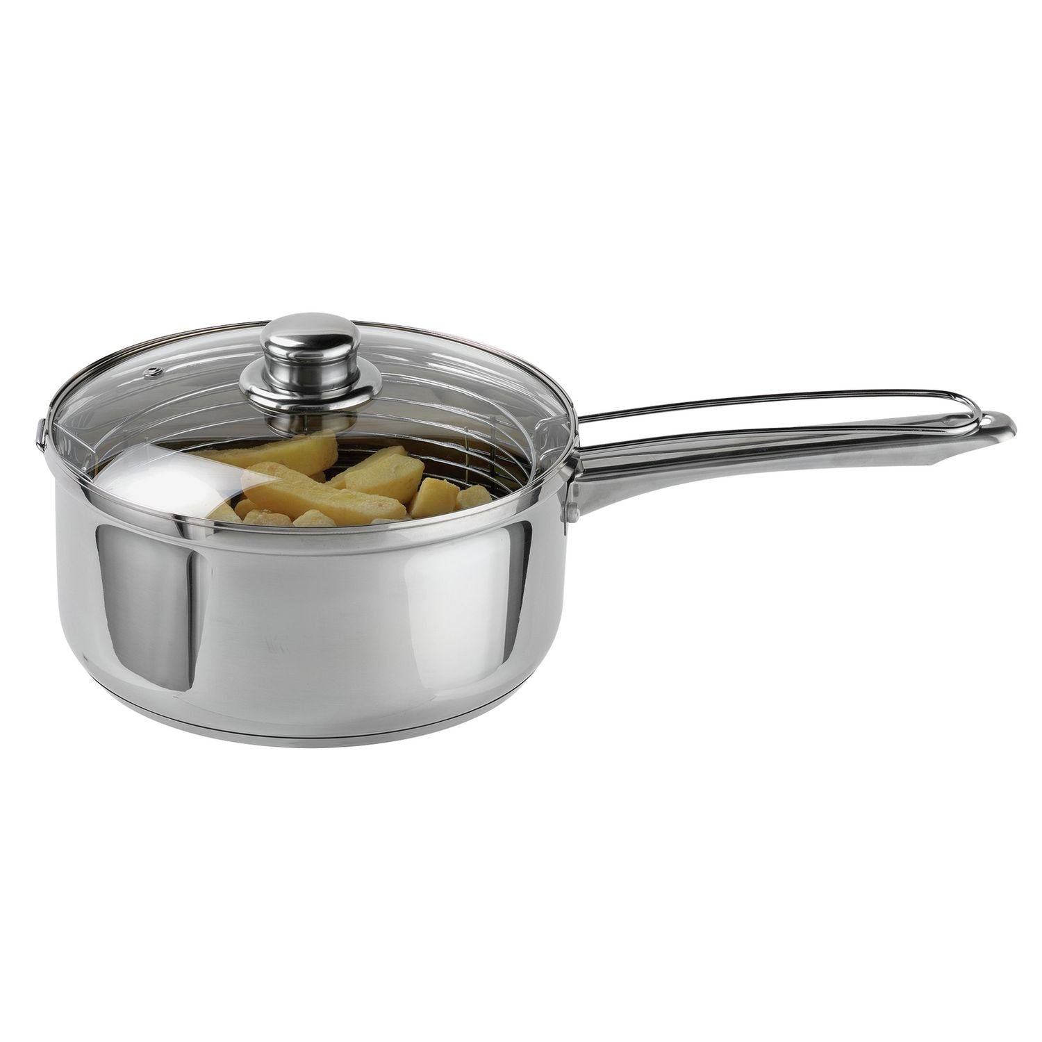 Argos Home stainless steel chip pan 22cm, UK version