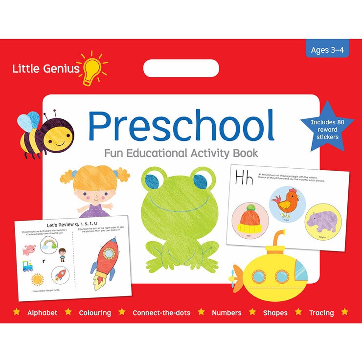Little Genius fun educational activity book for ages 3+, UK version