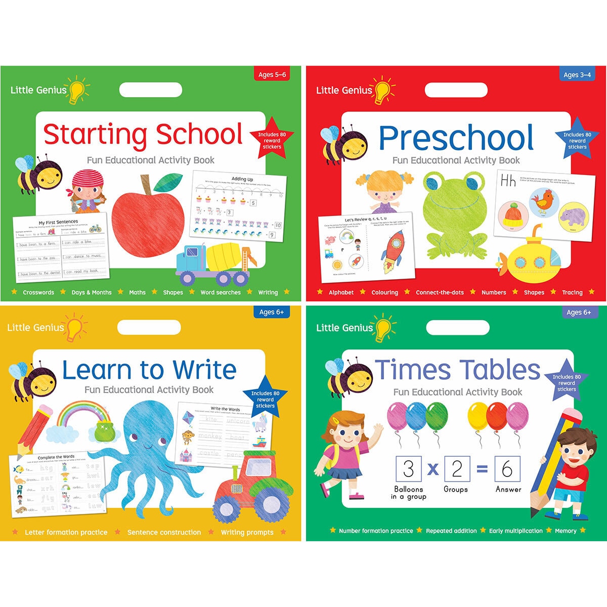 Little Genius fun educational activity book for ages 3+, UK version