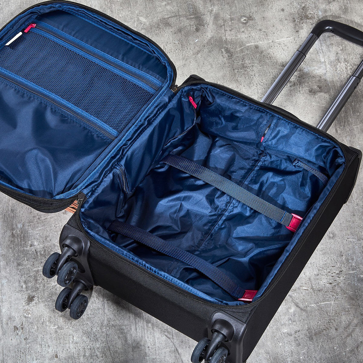 Rock Georgia 4-piece softside luggage set black - British product