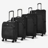 Rock Georgia 4-piece softside luggage set black - British product