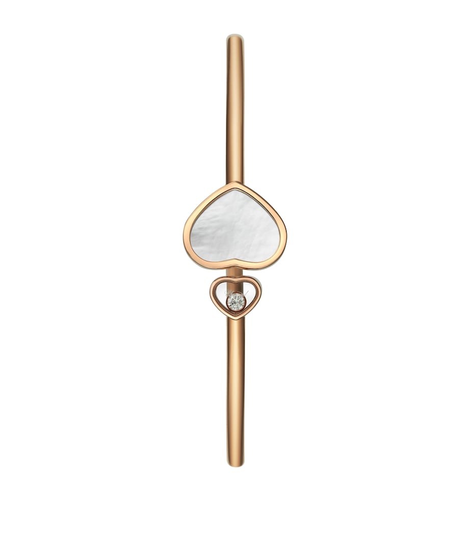 Chopard Happy Hearts bangle rose gold diamond, imported from the UK