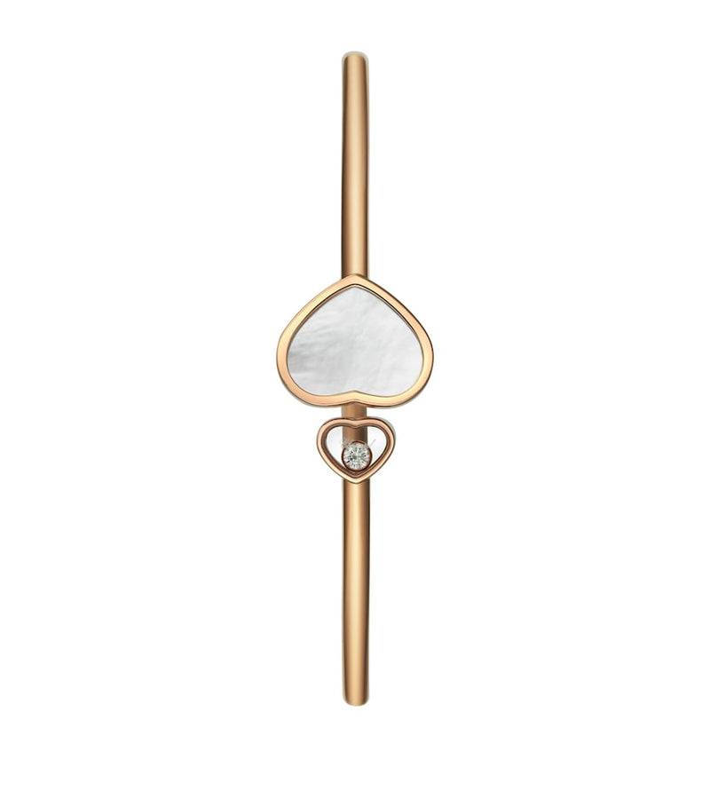 Chopard Happy Hearts bangle rose gold diamond, imported from the UK