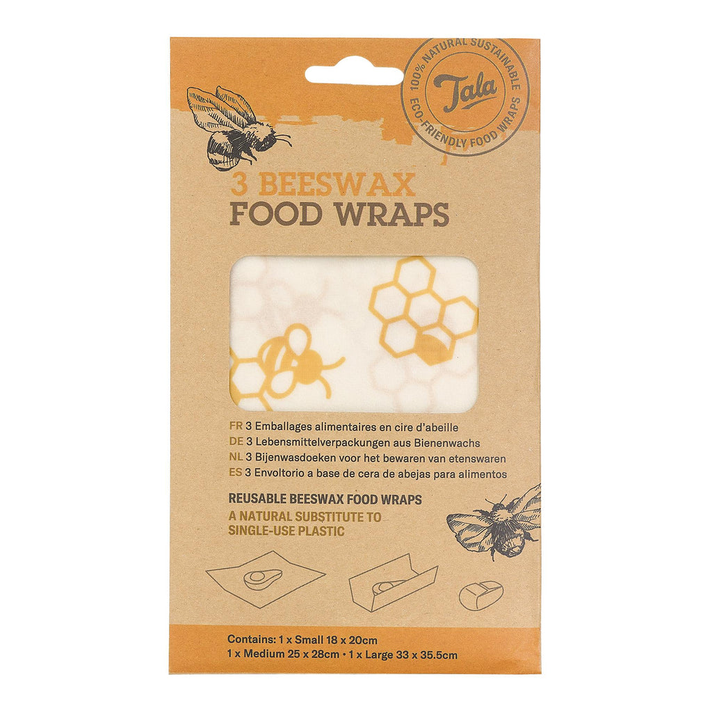 Tala SML Beeswax Food Wraps 3pk