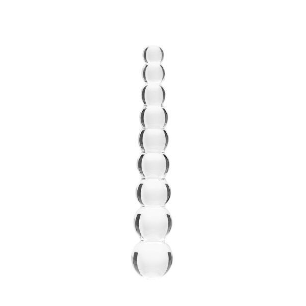 Clarity Glass Dildo Elysian Pearls 6.7 inch - British product