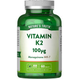 Nature's Truth Vitamin K2 MK7 supplement 60 tablets (British brand)