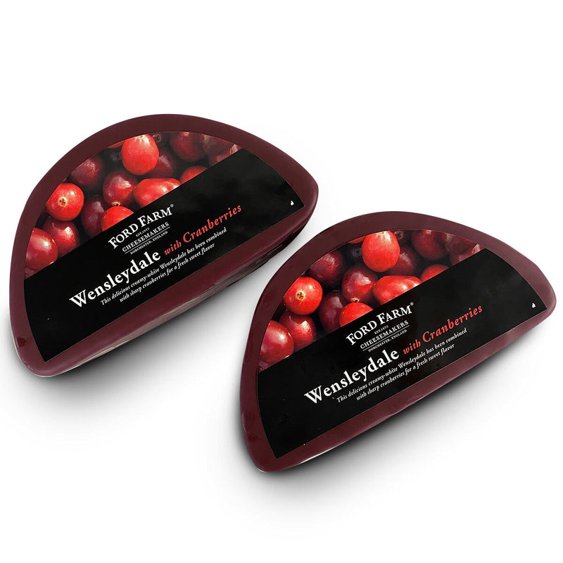 Ford Farm Wensleydale with cranberries cheese 2 x 1.2kg - British product