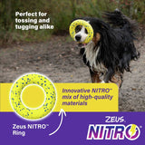Zeus NITRO Ring dog toy 16cm, imported from the UK