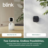 Blink security camera bundle Mini Pan-Tilt and Outdoor 4, imported from the UK