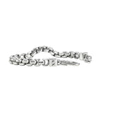 Armani Exchange stainless steel chain bracelet with cube details, adjustable - (British brand)