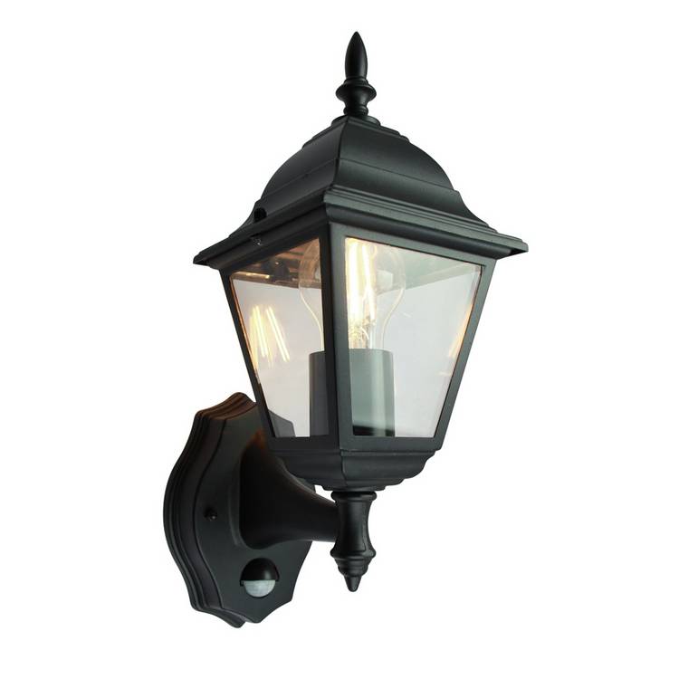 Coast PIR Lantern black outdoor light - British product