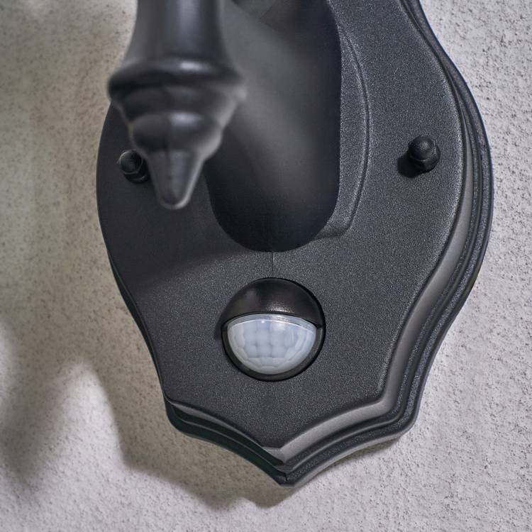 Coast PIR Lantern black outdoor light - British product