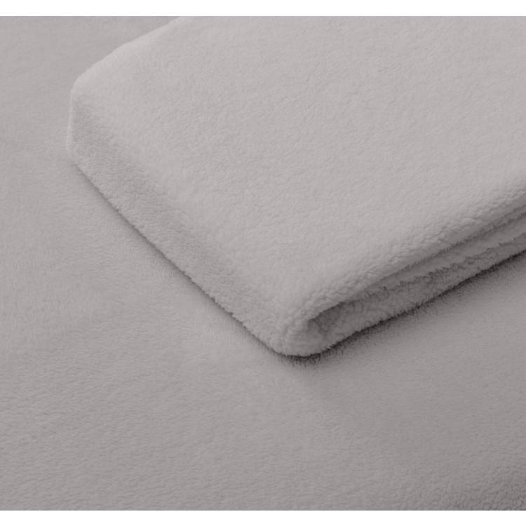 Argos Home fleece fitted sheet grey single, UK version