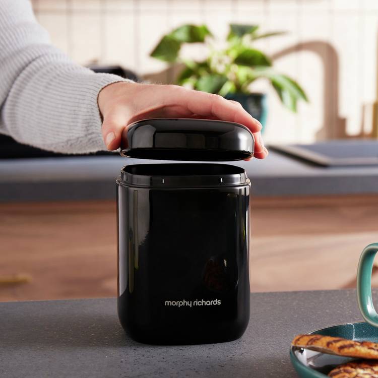 Morphy Richards Equip storage canisters set of 3 black 1.3L (British brand)