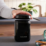 Morphy Richards Equip storage canisters set of 3 black 1.3L (British brand)