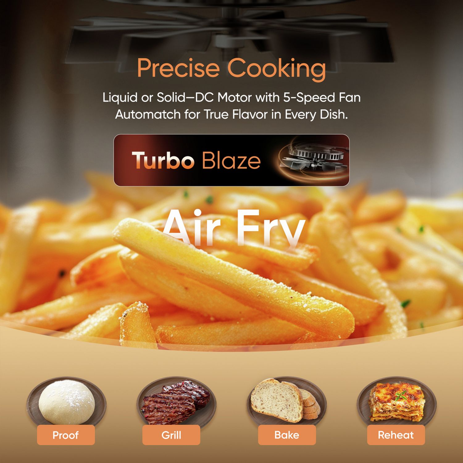 COSORI Turbo Tower air fryer 10.8L (British brand)