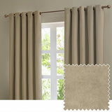 Furn velvet blackout curtains mocha 117x137cm, imported from the UK