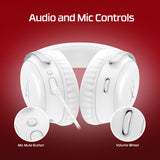 HyperX Cloud III wired gaming headset in white, UK version
