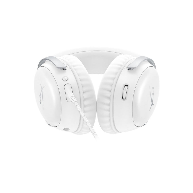 HyperX Cloud III wired gaming headset in white, UK version