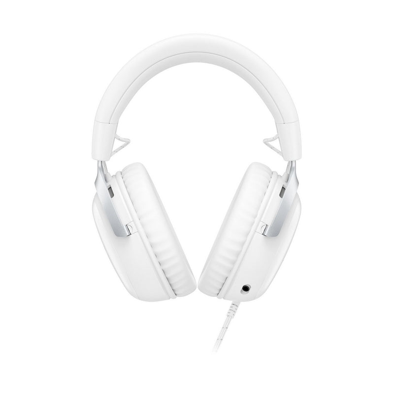 HyperX Cloud III wired gaming headset in white, UK version