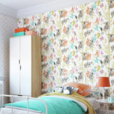 Ohpopsi Kooka Koala Pumpkin Multicolour wallpaper, imported from the UK