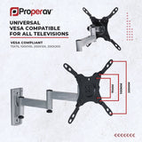 ProperAV Tilt & Swivel TV Bracket for 13-43 Inch TVs (British brand)