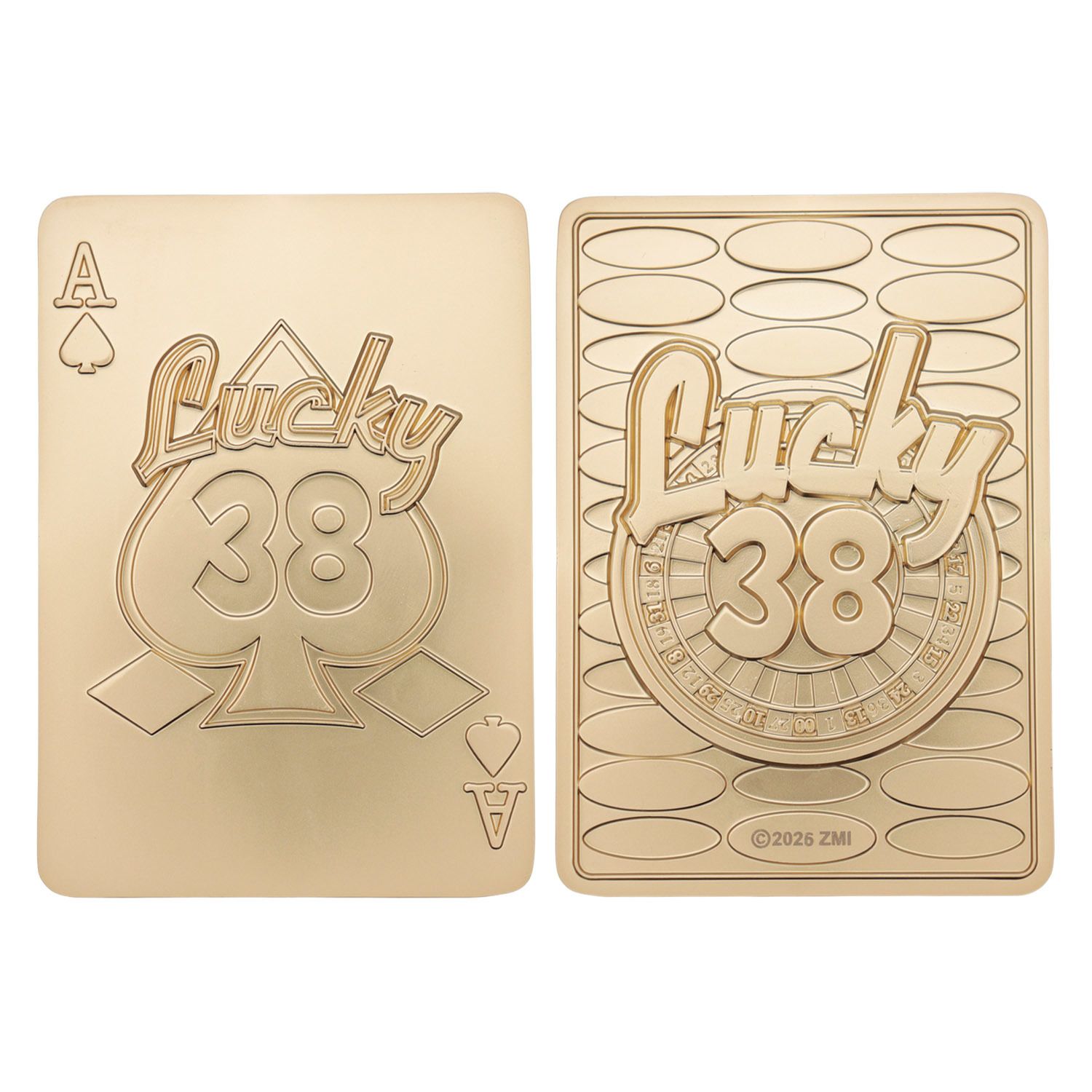 Fallout Lucky 38 imitation gold casino set - British product
