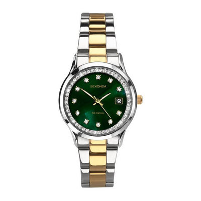 Argos Sekonda Catherine Green Dial Stainless Steel Bracelet Watch- Buy online at McGrocer