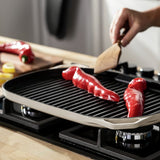 Habitat cast iron grill pan 38cm cream - British product