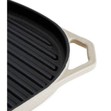 Habitat cast iron grill pan 38cm cream - British product