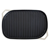 Habitat cast iron grill pan 38cm cream - British product