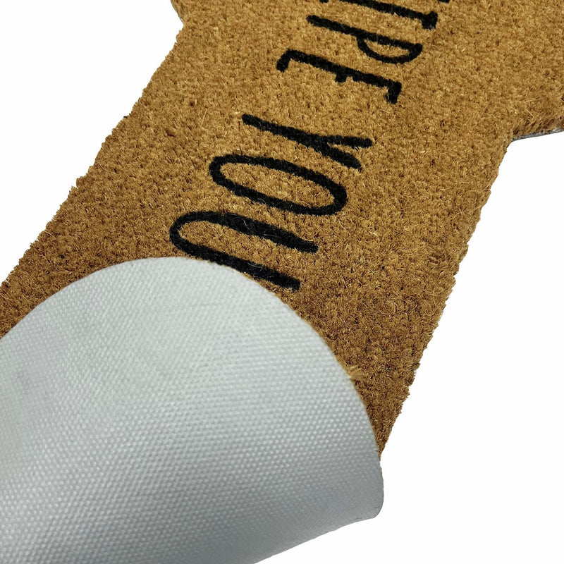 Mighty Mats cut pile bone-shaped doormat 45x75cm, UK version