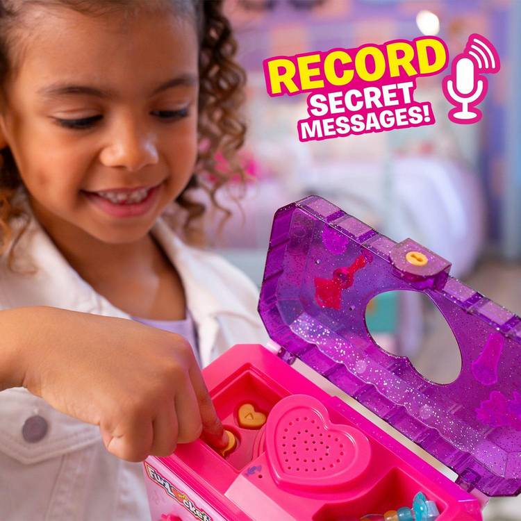 FunLockets secret jewellery box with message recorder pink, UK version