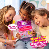 FunLockets secret jewellery box with message recorder pink, UK version