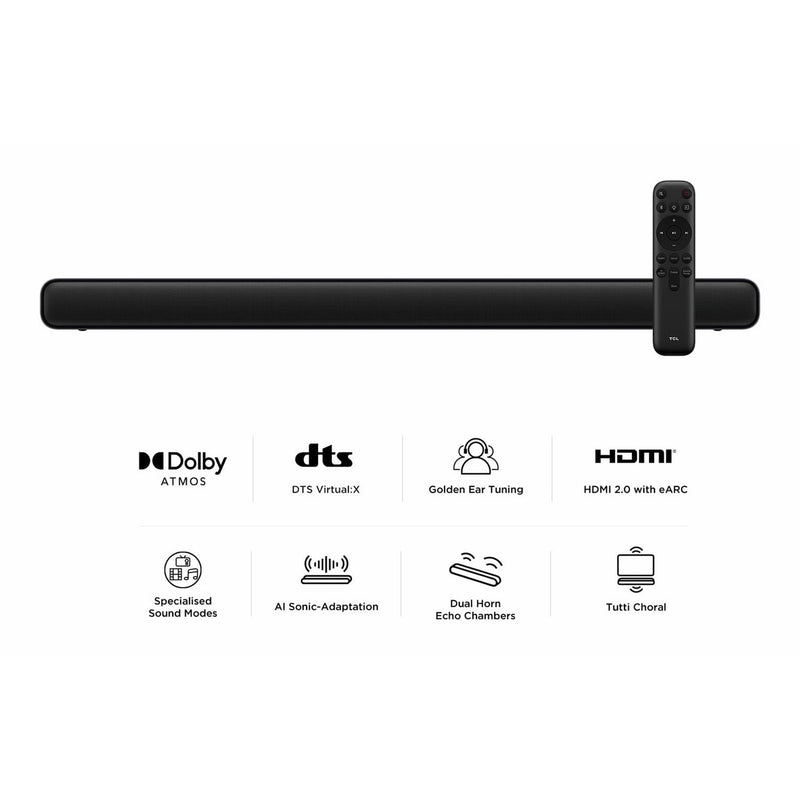 TCL S45H 2.0ch soundbar with Dolby Atmos, imported from the UK