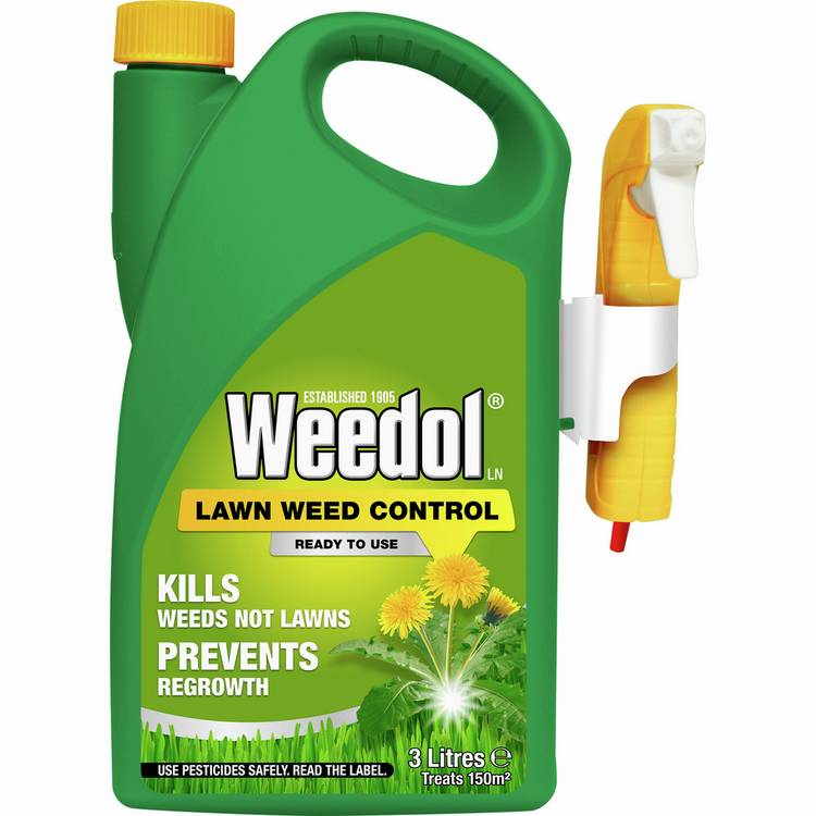 Weedol lawn weedkiller 3L ready to use, UK version