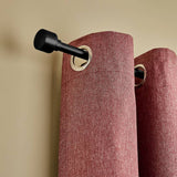 Argos Home matte black extendable curtain pole 120-210cm, UK version
