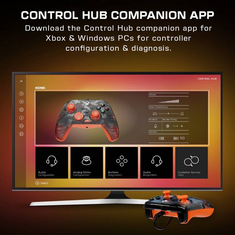 Turtle Beach Rematch Core wired controller orange (British brand)