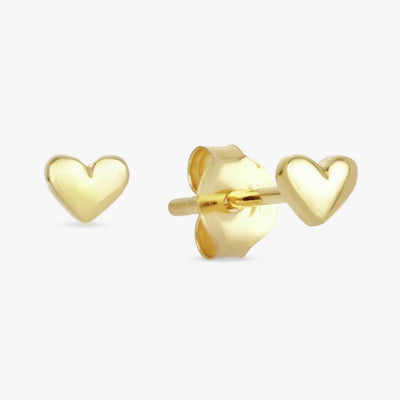 Argos Revere Gold Plated Silver Plain Dainty Heart Stud Earrings- Buy online at McGrocer