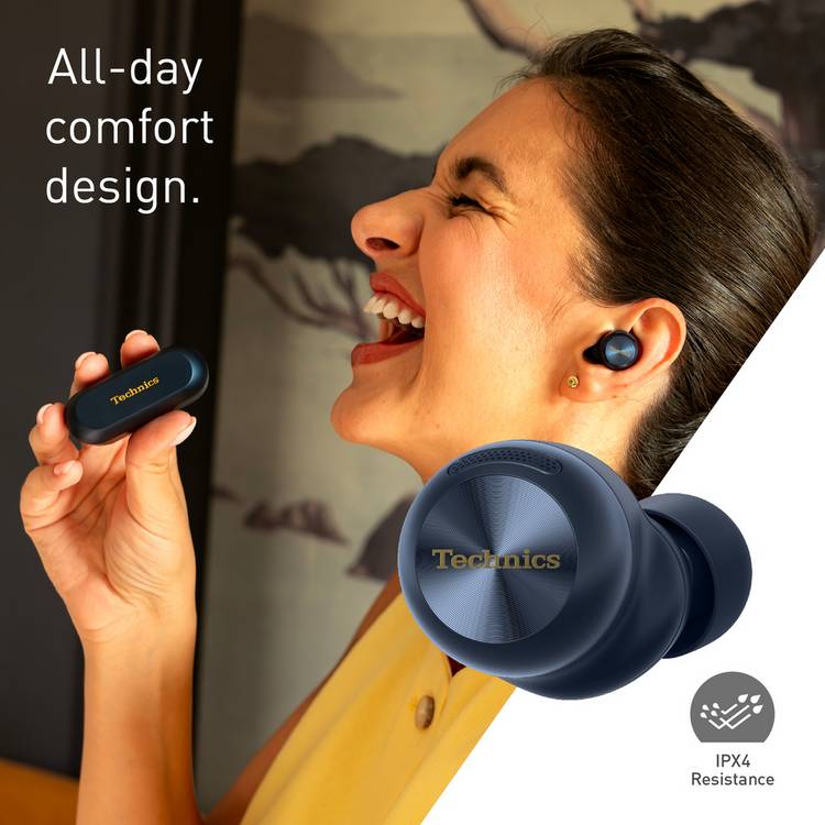 Technics AZ100 in-ear true wireless earbuds midnight blue, imported from the UK