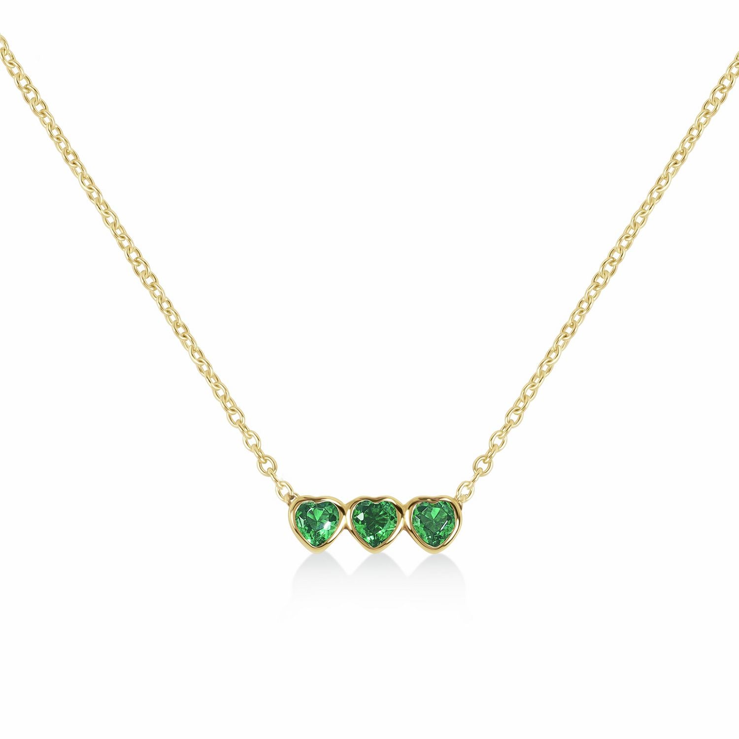 Radley gold plated triple heart necklace, imported from the UK