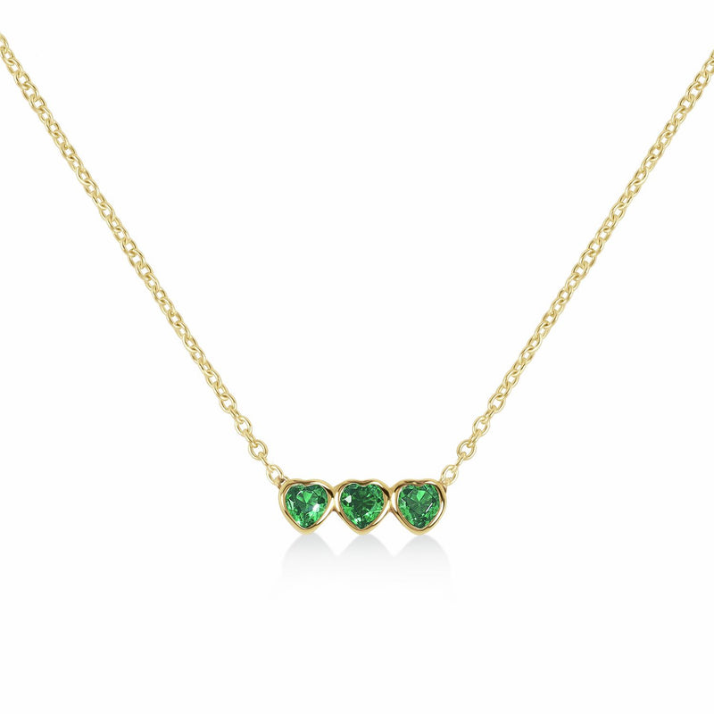 Radley gold plated triple heart necklace, imported from the UK