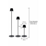 BHS rechargeable LED floor lamp black (British brand)