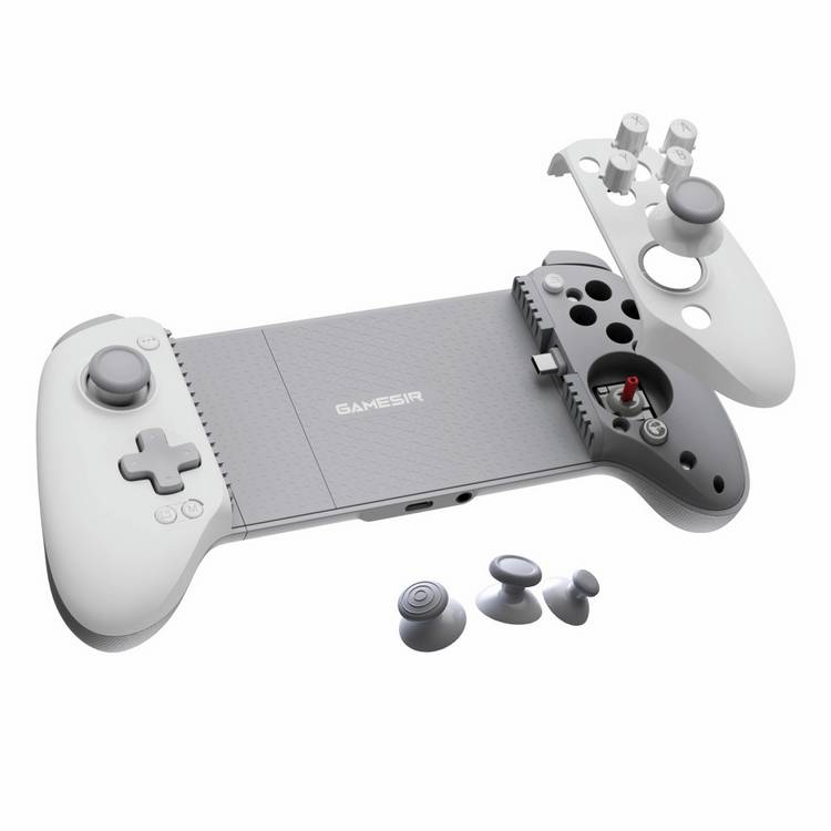 GameSir G8 Plus MFi mobile controller grey white - British product