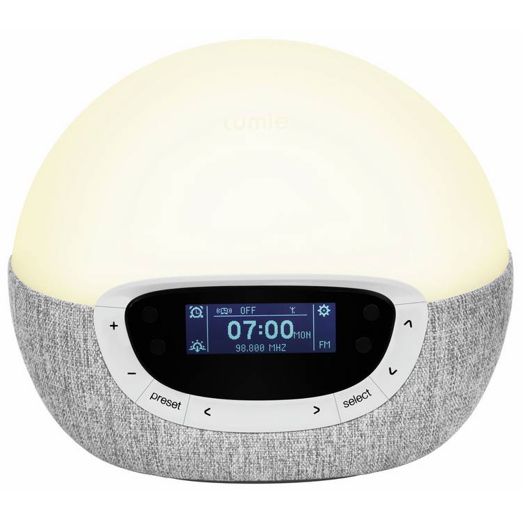 Lumie Shine 300 sunrise alarm clock grey, imported from the UK