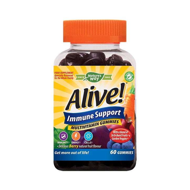 Nature's Way Alive! Immune Support Soft Jell 60 Tablets Multivitamins Holland&Barrett   