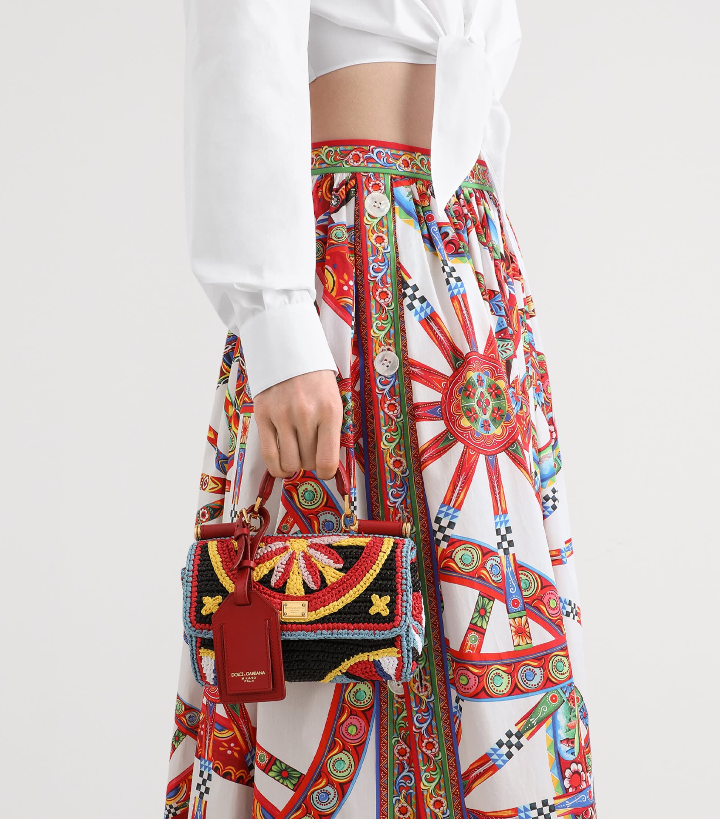 Dolce&Gabbana raffia My Sicily top-handle bag - British product