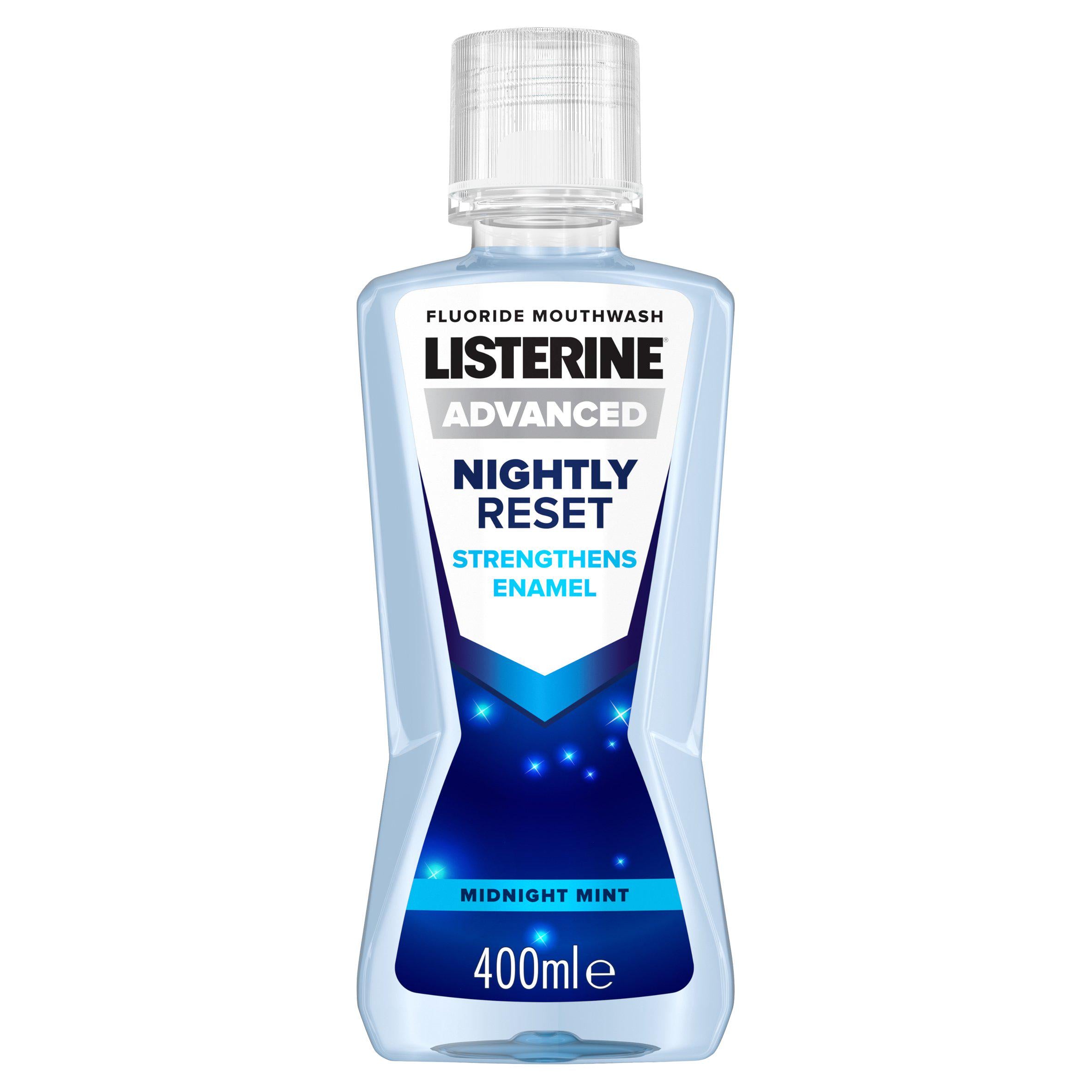 Listerine® Nightly Reset Midnight Mint Mouthwash 400ml mouthwash Sainsburys   