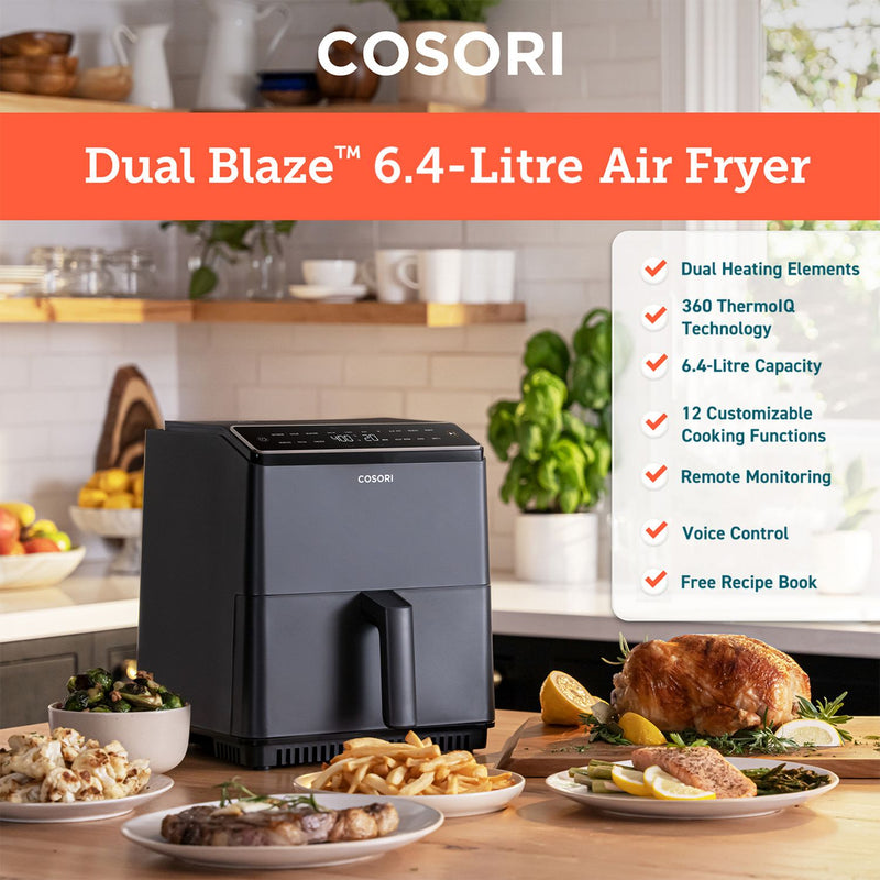 COSORI Dual Blaze air fryer 6.4L, UK version