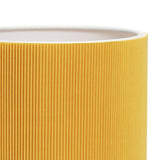 Habitat yellow pleated column table lamp, UK version